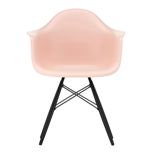 Cadeira de Braços Plástica Eames DAW / Base Ácer Preto